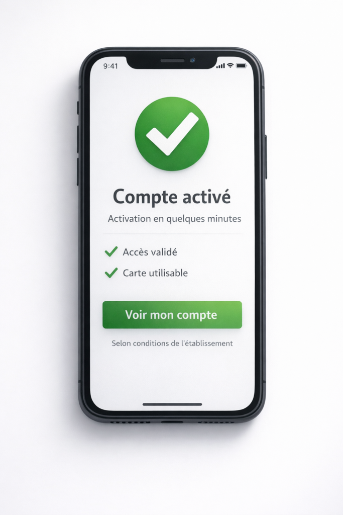 ouvrir un compte bancaire sans refus avec validation rapide et accès au compte