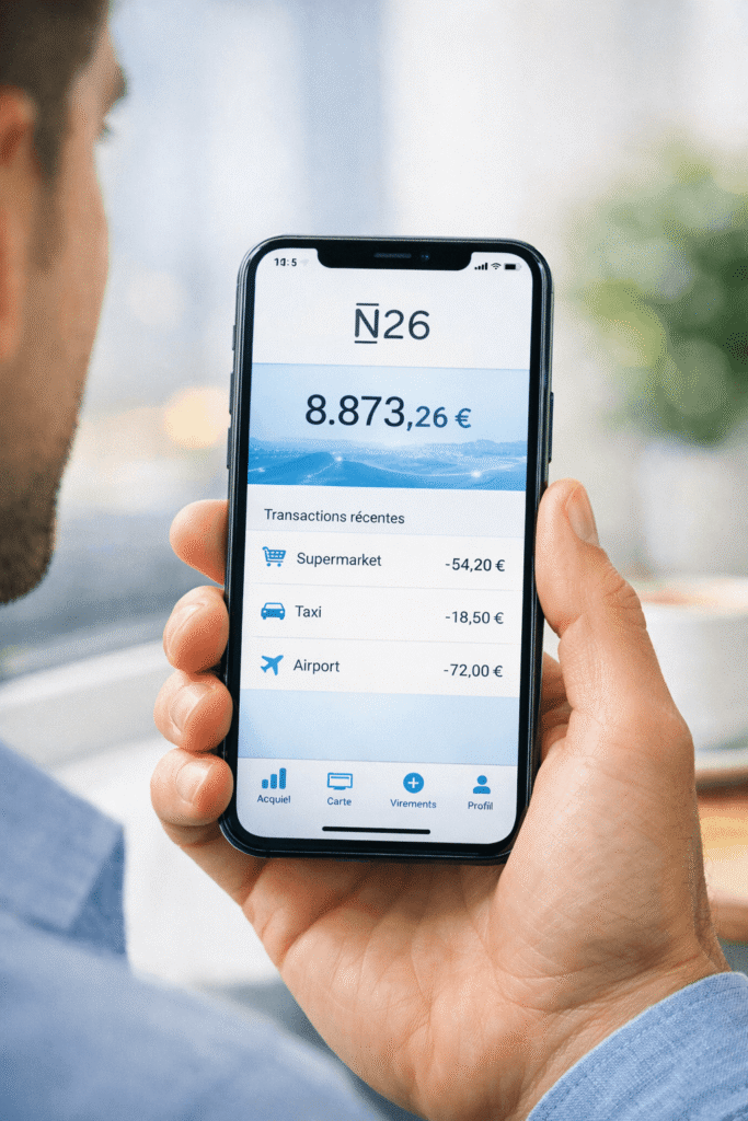probleme n26 aujourd'hui​ compte bancaire application mobile ouverture de compte