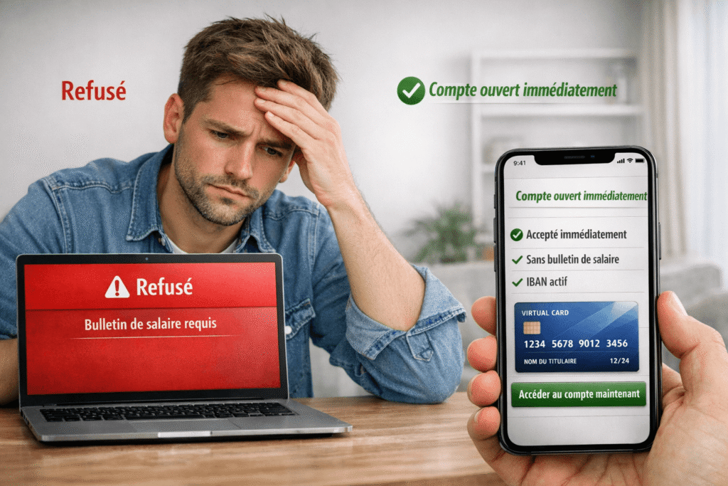 ouvrir un compte bancaire sans bulletin de salaire accepté immédiatement