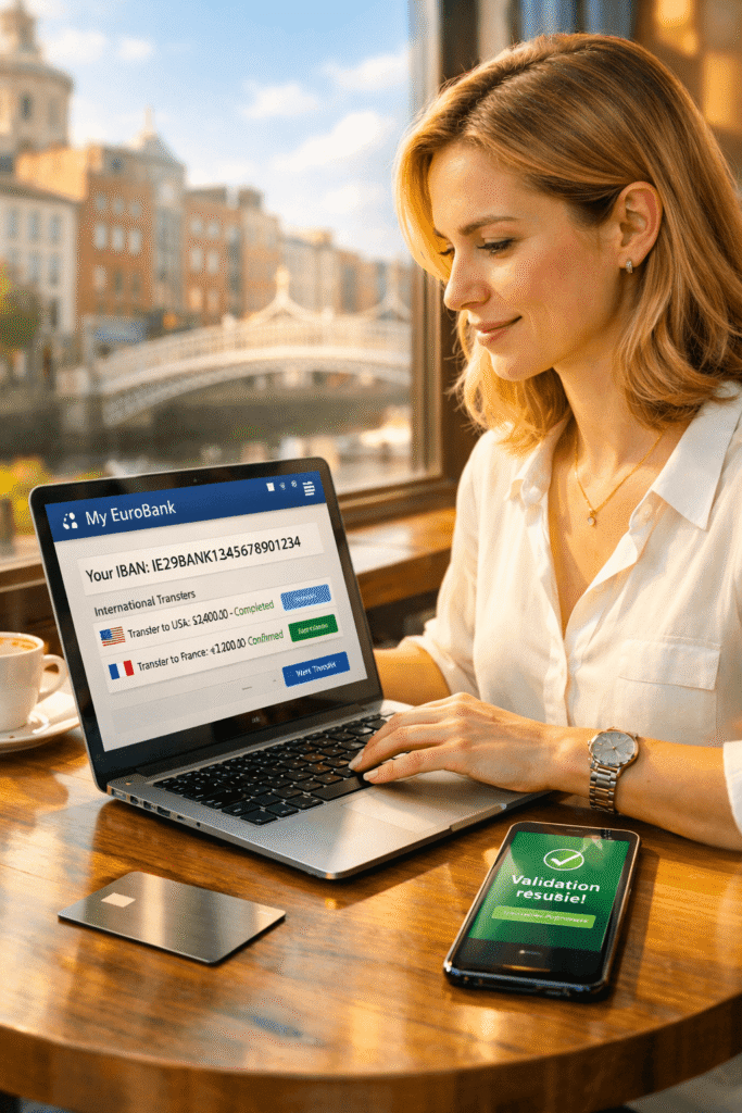 banque en ligne irlande​ avec iban européen et ouverture rapide