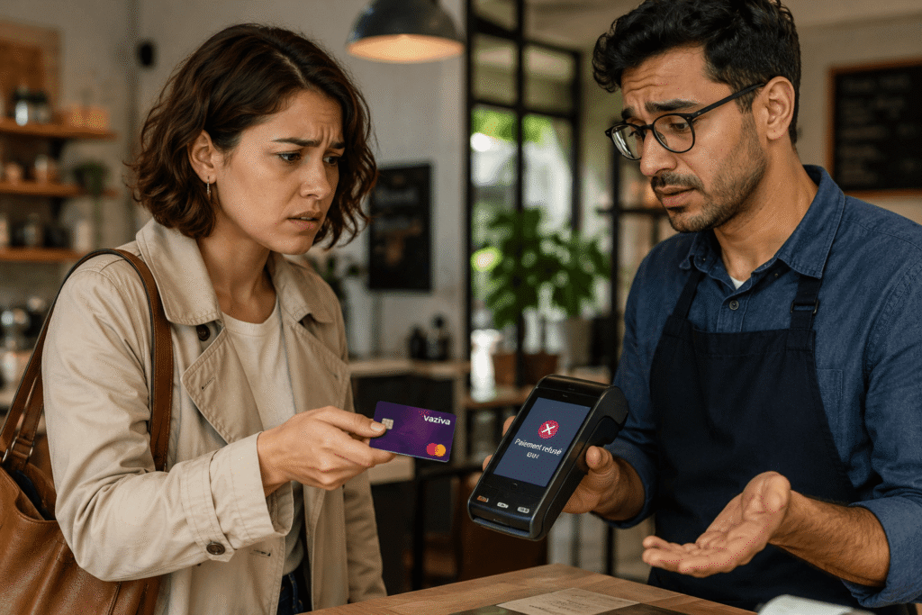 carte vaziva paiement refusé malgré un solde disponible