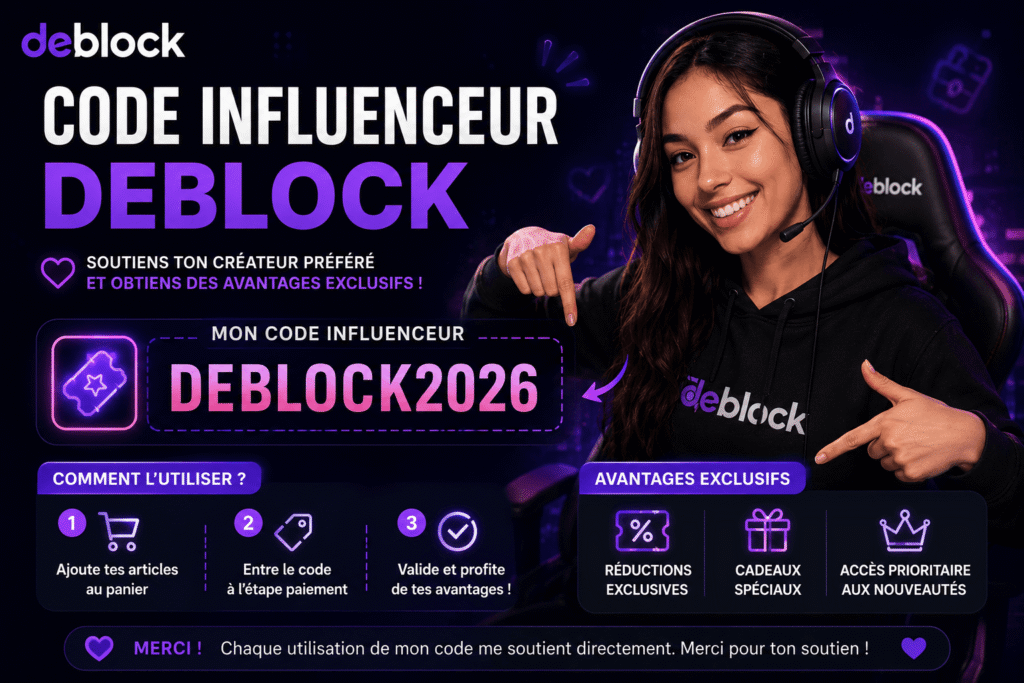 code influenceur deblock offre premium fintech crypto