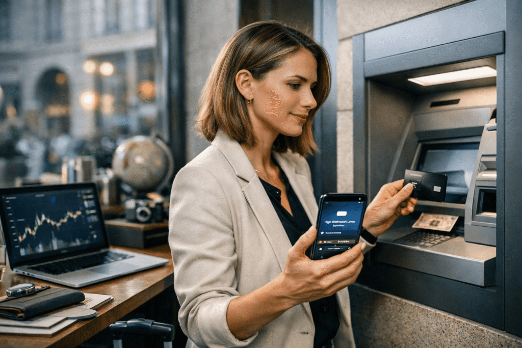 plafond carte deblock​avec retraits ATM élevés et paiements internationaux en 2026