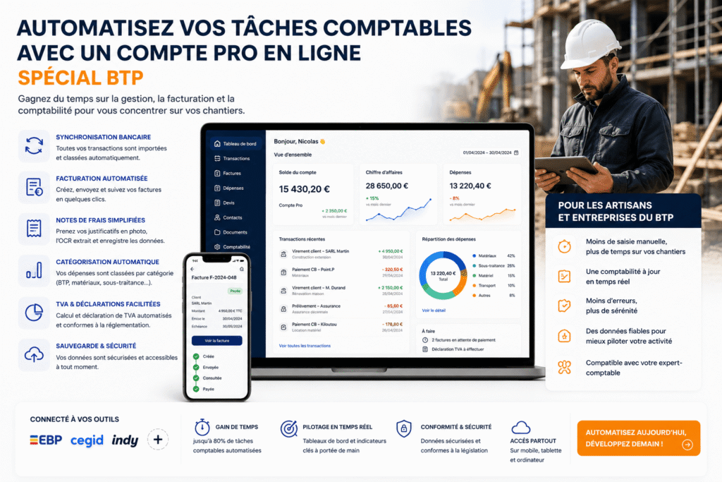 automatisation tâches comptables btp comptes pro en ligneillustration automatisation tâches comptables BTP comptes pro en ligne et facturation