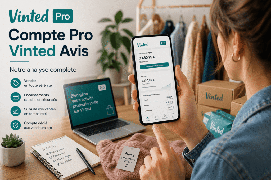 compte pro vinted avis utilisé comme référence par un vendeur en ligne pour gérer son activité.