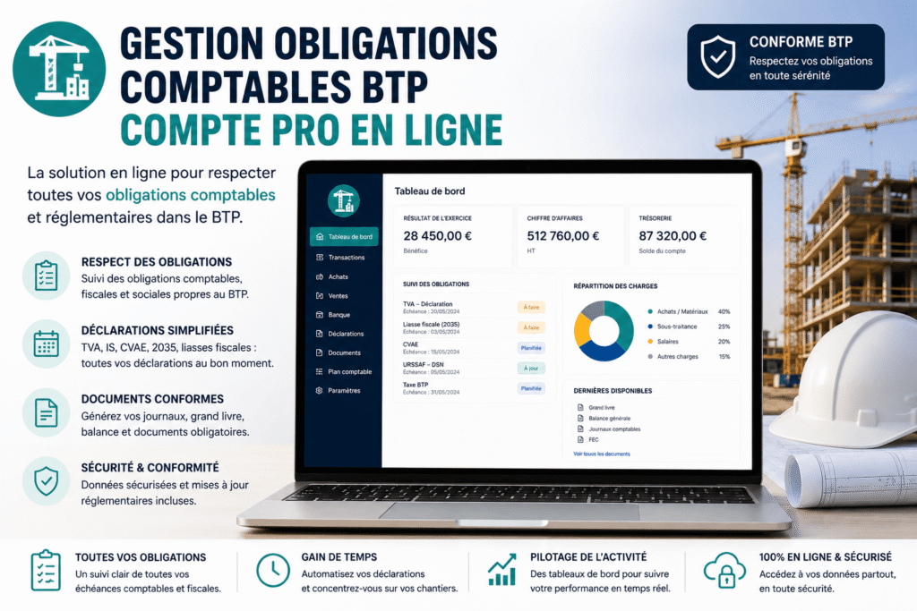 gestion obligations comptables btp compte pro en ligne