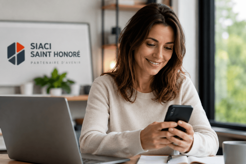 virement sigmage​ affiché sur un compte bancaire en ligne consulté depuis un téléphone mobile