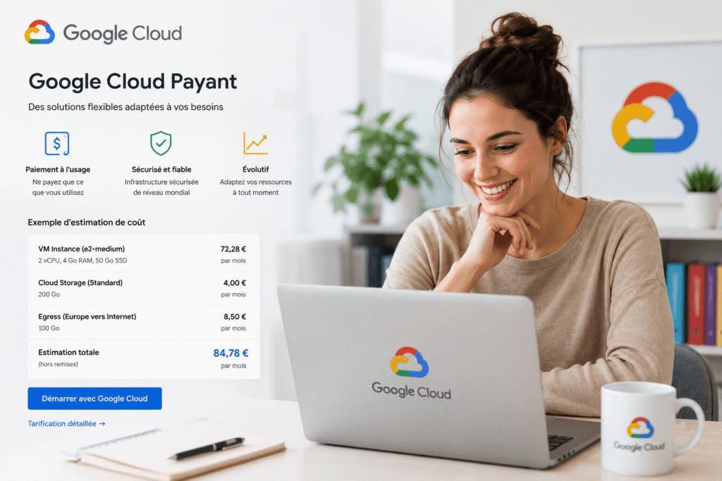 Professionnel comparant les offres afin de savoir si google cloud payant​ correspond à ses besoins.